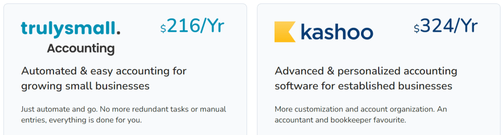 kashoo accounting pricing