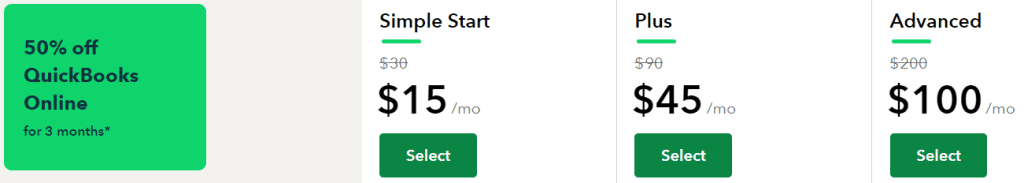 quick book pricing plane