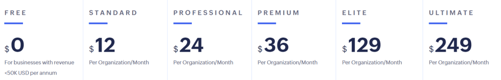 zoho book accounting software pricing