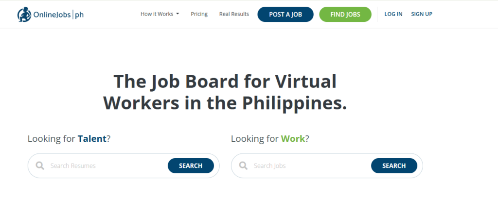 OnlineJobs.ph an job board for VAs in the Philippines.