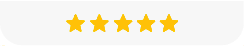 Five yellow stars in a horizontal rating display representing positive feedback for Lenox Instruments' e-commerce success.
